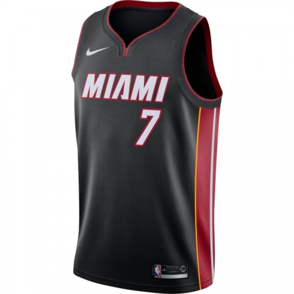 Men's Miami Heat Goran Dragic #7 Black Swingman Jersey - Icon Edition-Pro Kit Vault | Brand New 26/27 Sports Jerseys